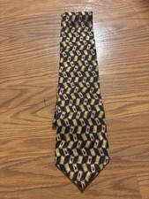 Vintage Alexander Lloyd Natural Exchange Silk Necktie Made In USA