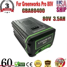 GBA80400 80V 3.5Ah for Greenworks Pro 80Volt Lithium Ion Battery ‎GBA80200 US