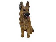 German Shepherd Dog Figurine Black  Tan 3.5 Inches Tall