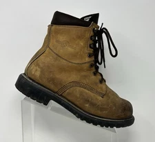 Vintage Red Wing Brown Leather Gore-Tex Insulated Work Boots USA Made Size 8EE