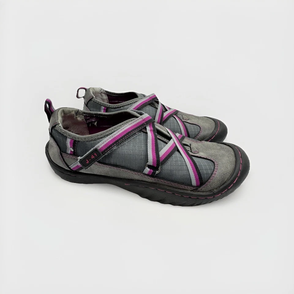 Zapatos de senderismo J-41 para mujer 7,5 Jeep Engineered suela de tracción gris rosa Foto 3 de 4