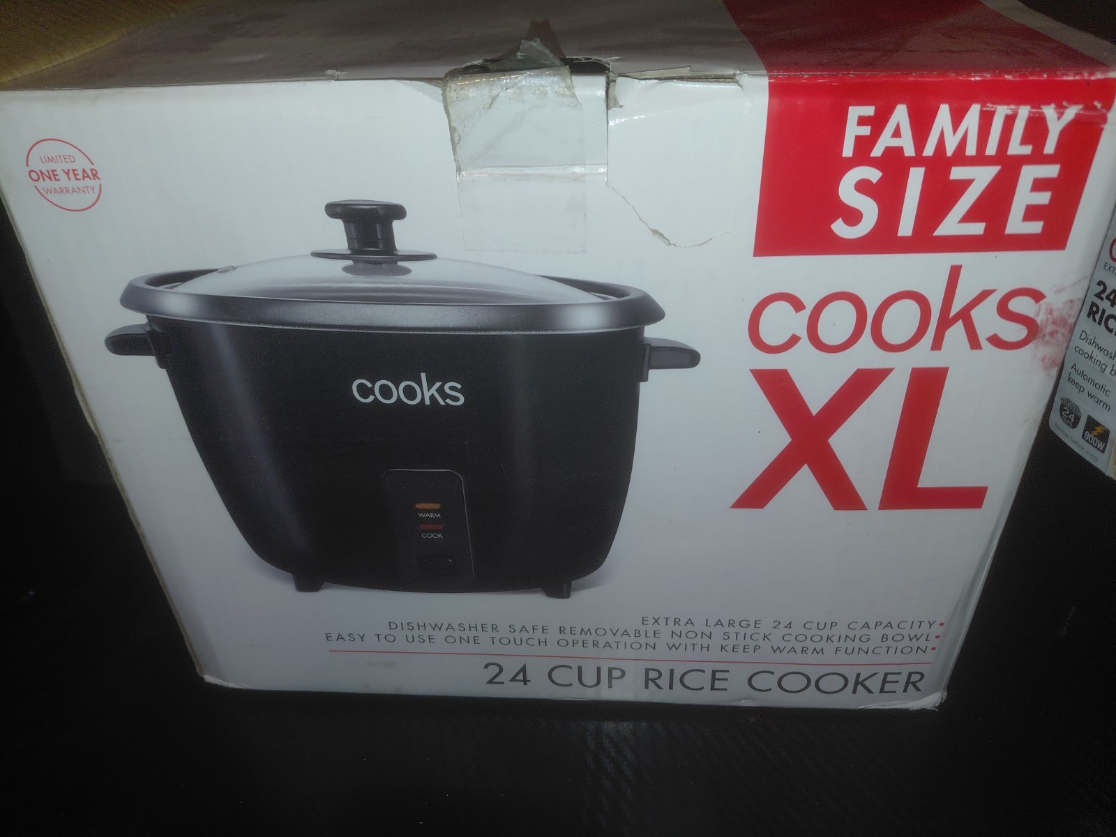 Cooks 24 Cup XL Rice Cooker 