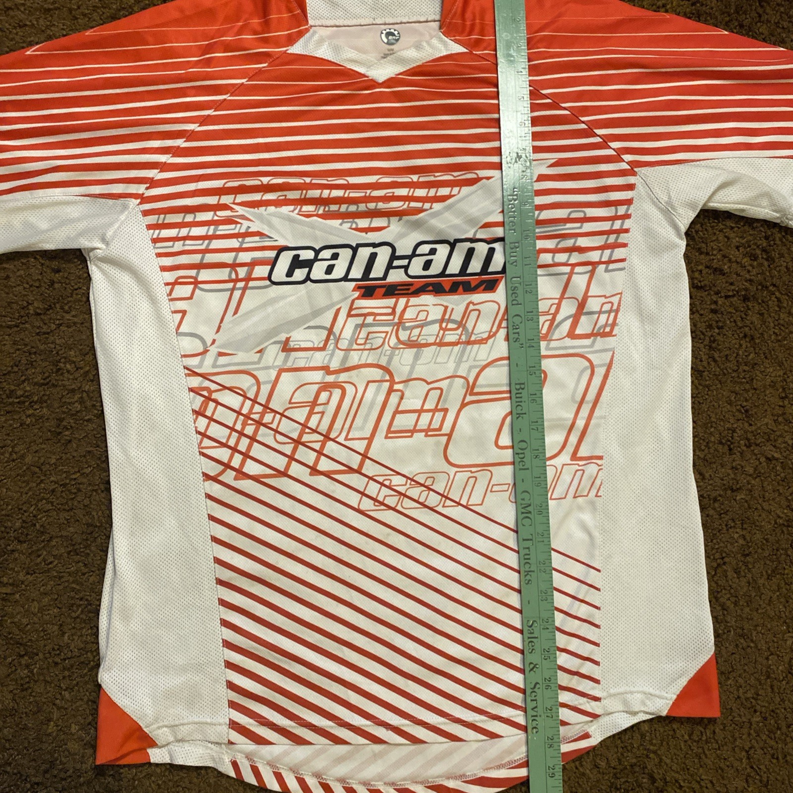ALTRA Can Am Team Racing Powersports Camicia Uomo Medium Canam Rotax Racing Arancione Bianco