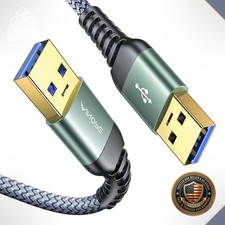 USB 3.0 A to A Male Cable 3.3ft Cord Data Transfer Hard Drive Enclosure