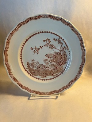 FOUR Furnivals England Brown Quail Dinner Plates 10   Exc. Cond.