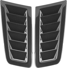 Car Hood Vent 2pcs Carbon Fiber Bonnet Air Vents Engine Intake Louvers Hood Car Hood Vent 2pcs Carbon Fiber Bonnet Air Vents Engine Intake Louvers Hood