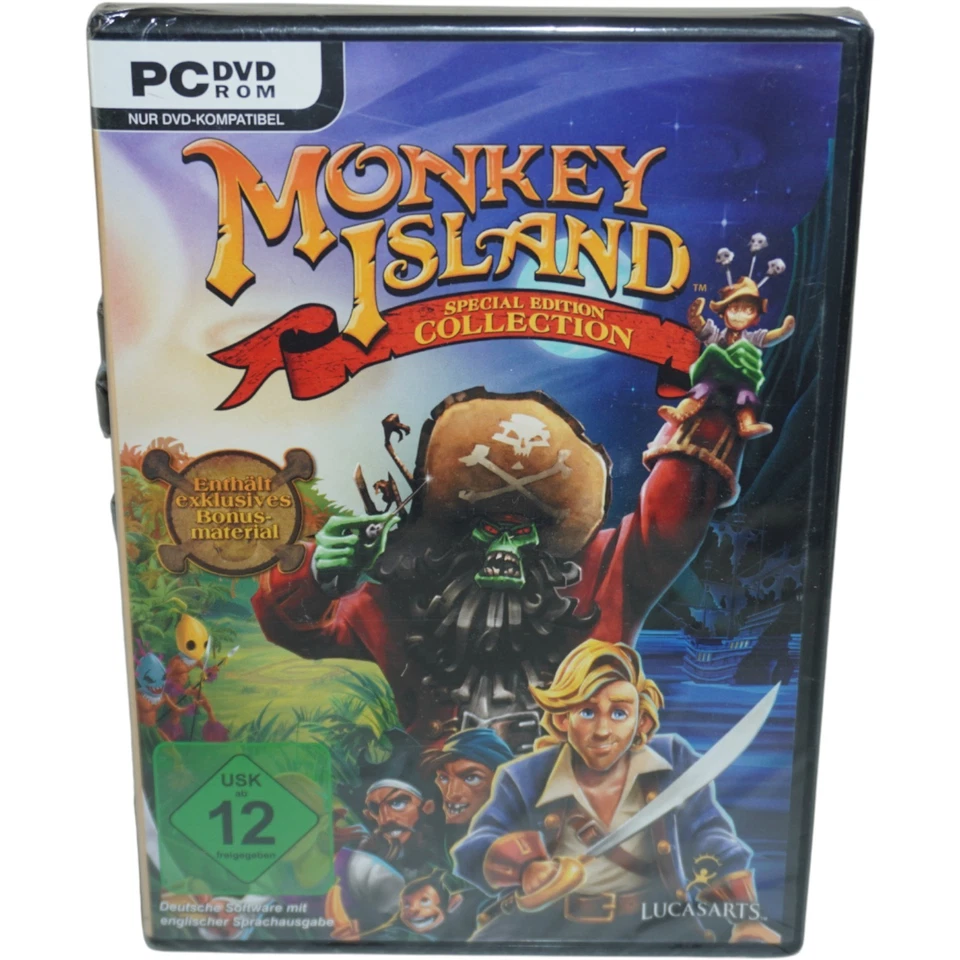 Monkey Island Special Edition Collection PC Adventure Deutsch OVP USK 12