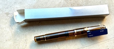 LAGERBEREINIGUNG!  PELIKAN M200 Füllhalter, COGNAC, seltene Variante, ITALIC