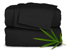 King Sheets, Genuine 100 Organic Viscose Derived from Bamboo Bed Sheet Set, ...