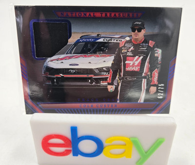 2024 National Treasures #TG-CCR Cole Custer Track Gear Relic Blue /75