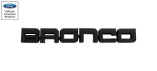 2021-2026 Ford Bronco Classic Style Matte Black 8.5 Bronco Fender Emblem 2021-2026 Ford Bronco Classic Style Matte Black 8.5 Bronco Fender Emblem