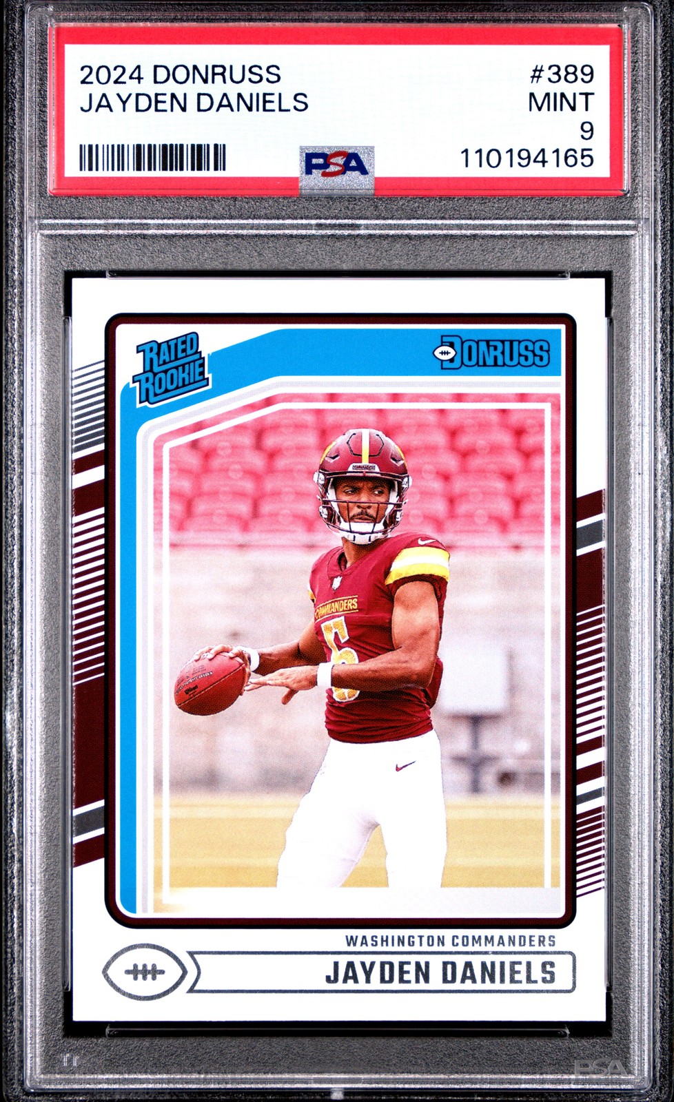 2024 PANINI DONRUSS #389 JAYDEN DANIELS PSA 9