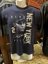 MLB Derek Jeter New York Yankees 2 T Shirt Youth Size Large Navy Blue