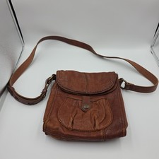 Lucky Brand Mini Abbey Road Crossbody Brown Italian Leather Bag Crossbody READ
