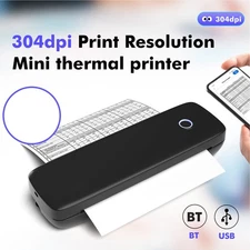 A4 Portable Thermal Transfer Printer Wireless&&USB Connect With Mobile TONL