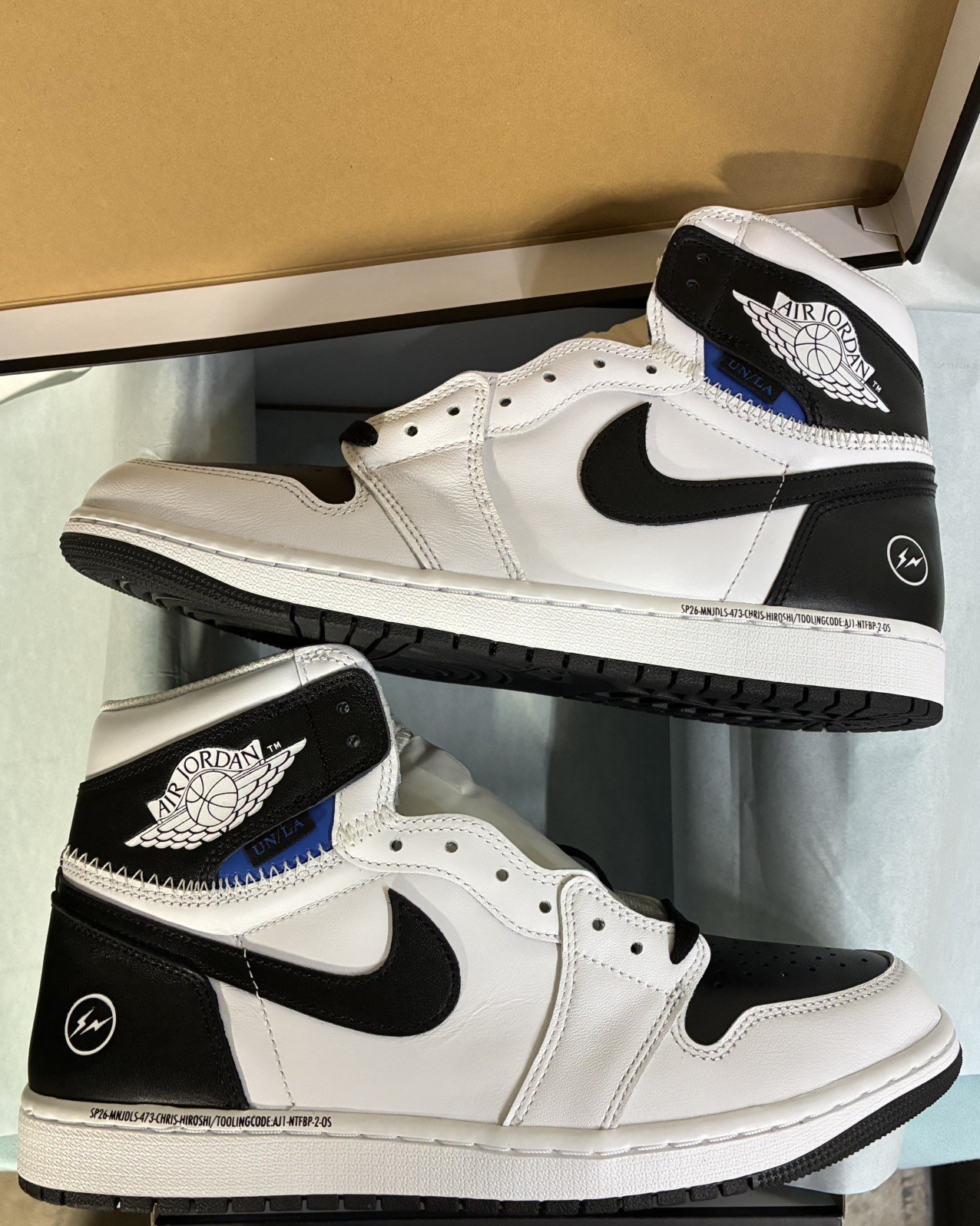 II7282-100 fragment design × UNION × Nike Air Jordan 1 Retro High OG Size 11.5