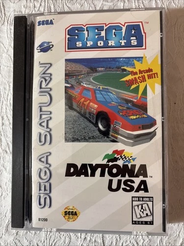 Daytona USA (Sega Saturn, 1995) Complete with Registration Card, TESTED
