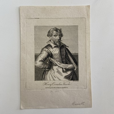 1796 Kupferstich von Henry Cornelius Vroom - niederländischer Marinekünstler von Barnett  