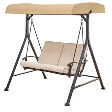 Garden Winds Replacement Canopy for Belden Park 2-Person Swing - Measures App...