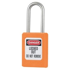 MASTER LOCK S33KAS6ORJ Lockout Padlock,KA,Orange,1-13/16"H,PK6 6MDC0