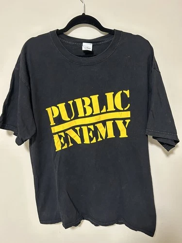 Public Enemy Vintage T Shirt band tee Size XL Men Fade 2000s vintage concert t-shirt, vintage, size XL, single stitch, B+ condition