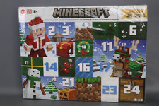 Mattel Minecraft Advent Calendar, 3 3.25-in Scale Action Figures including Santa