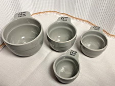 SPODE 'Baking Days' Grey Measuring Cups - One / Half / Third / Quarter Sizes