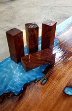 Black Walnut Wooden Blank Rectangles - 5.75" x 1.75" x 1.5" 4 Pcs