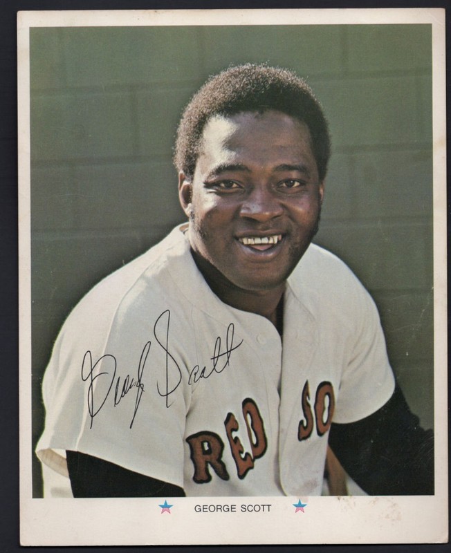 George Scott 1971 Boston Red Sox ARCO 8"X10" Poster Baseball  MLB [z06-2