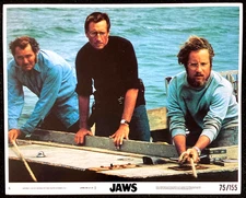 JAWS Original Movie Mini Lobby Card 1975 Spielberg Shark Horror Robert Shaw