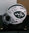 New York Jets 1969 Team Signed Throwback Football Helmet - Steiner Sports COA — photo 4