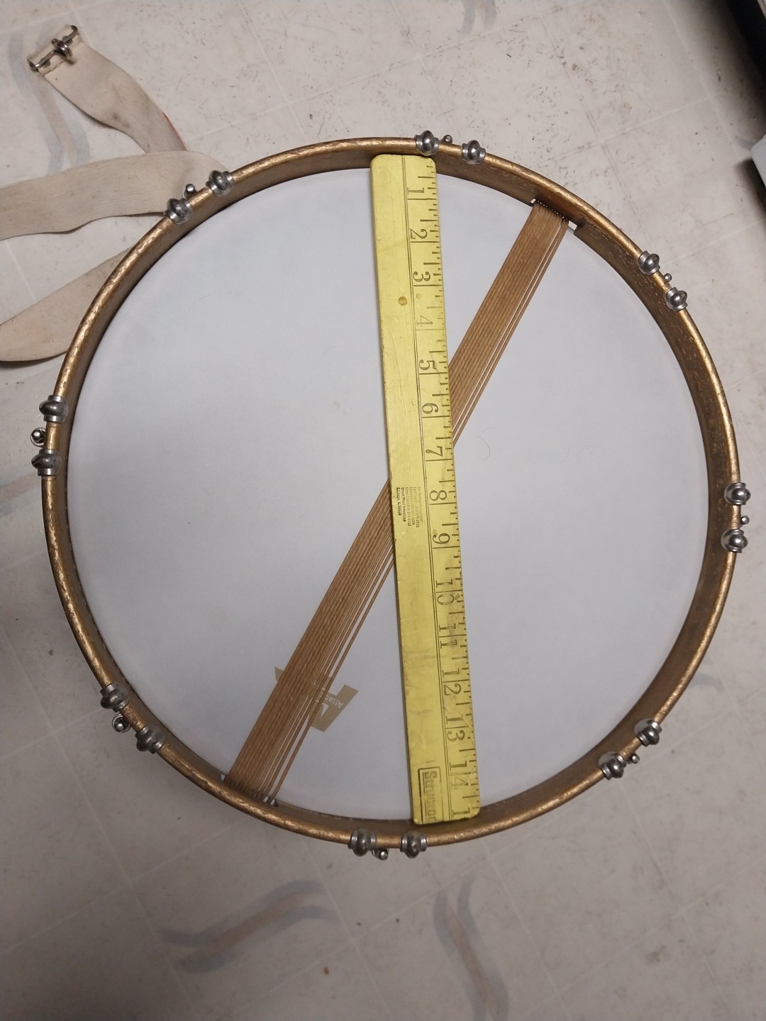 1920s 1930s Ludwig & Ludwig Marching Band Snare Drum - Wood 15”x12”