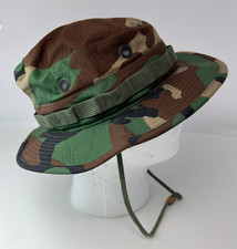 Propper Camo Military Boonie Bucket Sun Hat Fishing Size 7 Chin Strap
