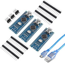 Nano microcontroller boards set with usb cable