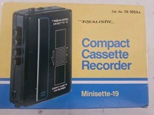 Minissette-19 Compact Cassette Recorder 14-1054A Tested Works