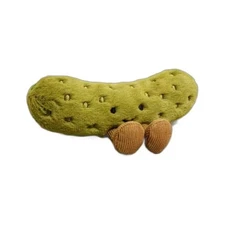 Jellycat Amusable Green Sour Pickle Plush Toy Cute Collectible Soft Stuffed Doll