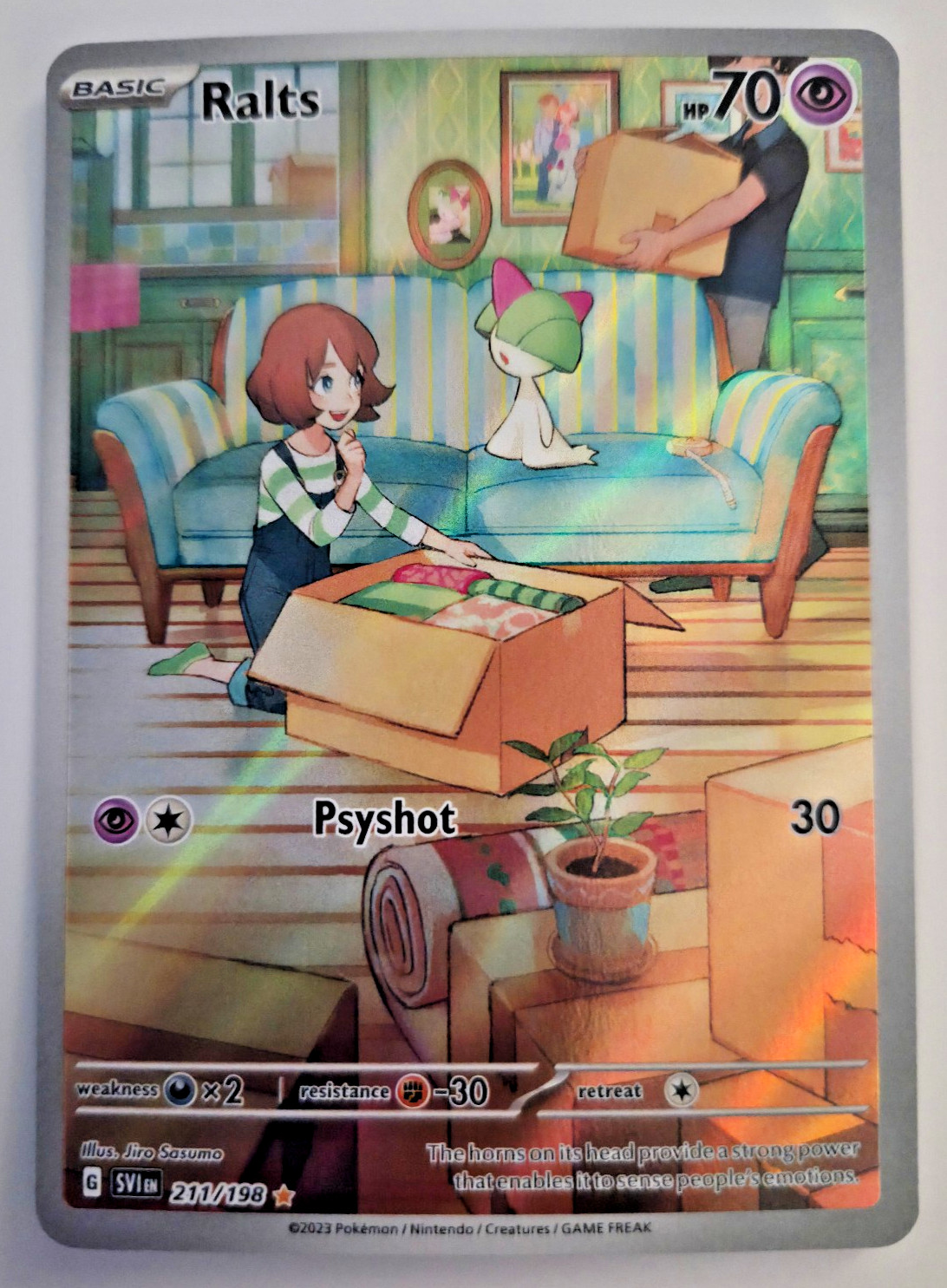 Pokemon Ralts 211/198 SV01: Scarlet & Violet Base Set Holo Near Mint