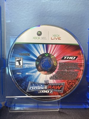 WWE SmackDown vs. Raw 2007 (Microsoft Xbox 360, 2006) Disc Only Tested Working