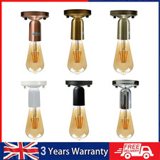 Vintage Ceiling Light Fitting Set Industrial Semi flush mount E27 Holder Fitting