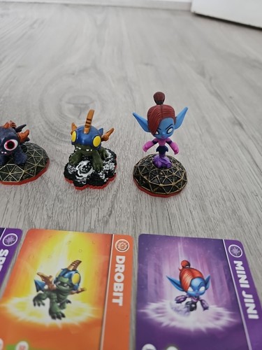Skylanders Trap Team Minis x 4 Mini Jini Drobot Spry Trigger Snappy - Picture 2 of 4