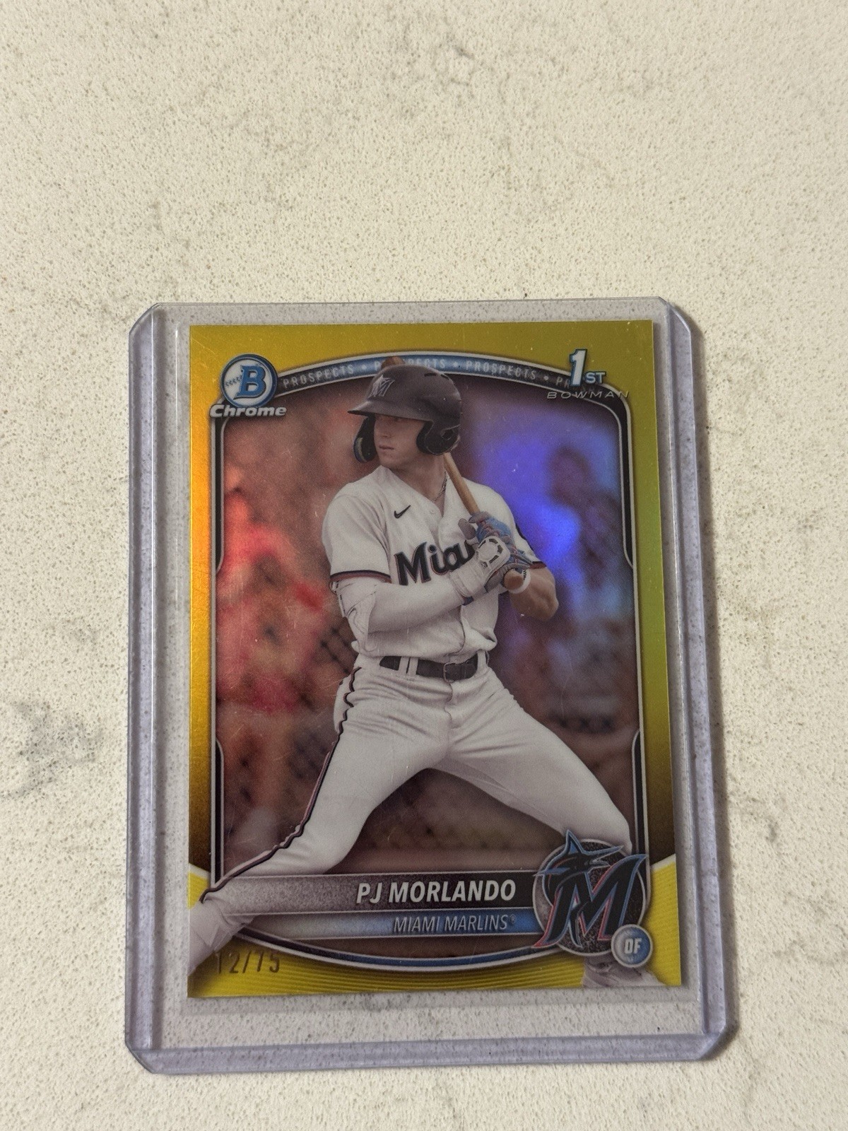 2025 Bowman Chrome 1st PJ Morlando Yellow Chrome /75 Sp SSP