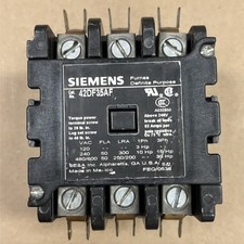 SIEMENS 42DF35AF Contactor 3P 63A 120V Coil 110-120V 50/60 Hz 600V 30HP