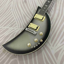 Metallic Silver Moonsault Electric Guitar Solid Body Rosewood Fretboard Hot Sale