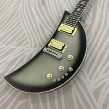 Metallic Silver Moonsault Electric Guitar Solid Body Rosewood Fretboard Hot Sale