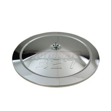 Chrome 14 Air Cleaner Top Lid Only Stamped 327 Cid Logo Sbc Small Block Chevy Chrome 14 Air Cleaner Top Lid Only Stamped 327 Cid Logo Sbc Small Block Chevy