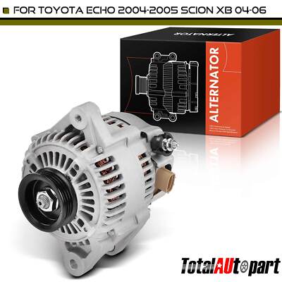 New Alternator for Scion xB 2004-2006 Toyota Echo 80A 12 Volt CW 4-Groove Pulley