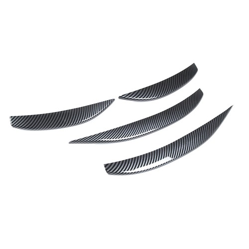 ABS Carbon Car Front Fog Light Eyebrow Trim Styling Kit For Benz E-Cass 2024+ - Picture 4 of 11