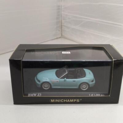 【美品】ミニカー BMW Z3 Minichamps 1/43 BMW Z3 Diecast Model Turquoise Box Damage | eBay