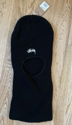 Stussy Stock Knit Balaclava Black mask | eBay UK