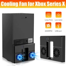 USB Cooling Fan for Xbox Series X Console Low-Noise External Vertical Cooler